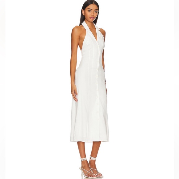 SNDYS. Dresses & Skirts - SNDYS Backless White Shirt Dress